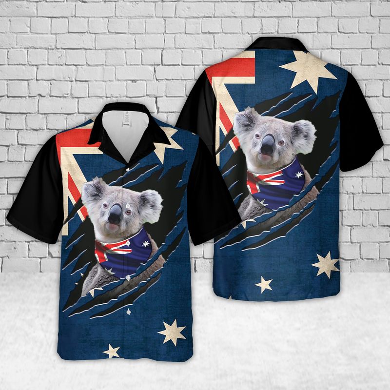 Koala Australia Day Hawaiian Shirt