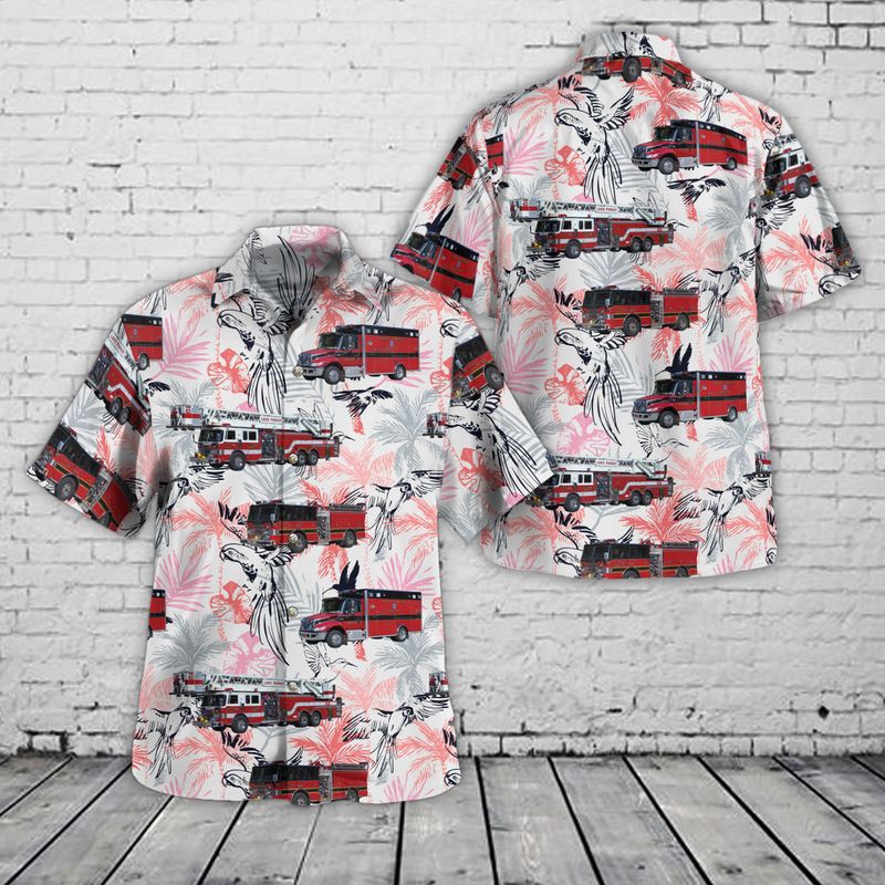 Lake Forest, Illinois, Lake Forest Fire Department Station 1- Headquarters Hawaiian Shirt