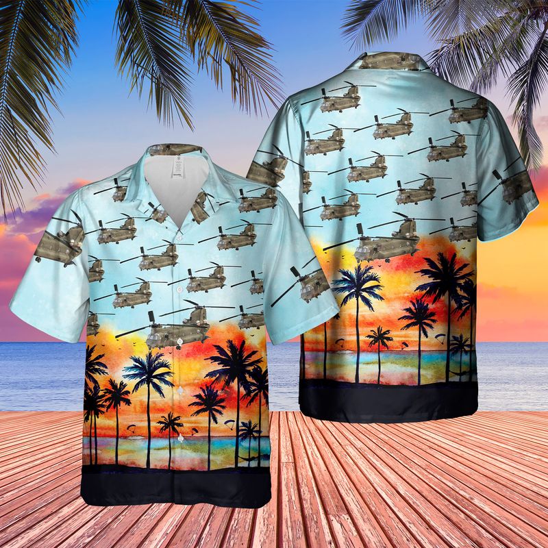 US Army Boeing CH-47 Chinook Hawaiian Shirt