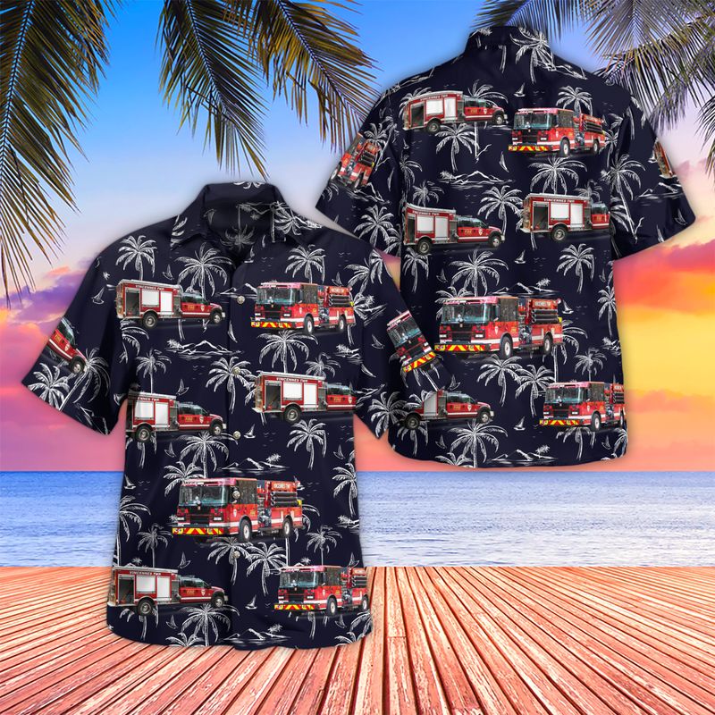 Vincennes Township Fire Department Hawaiian Shirt