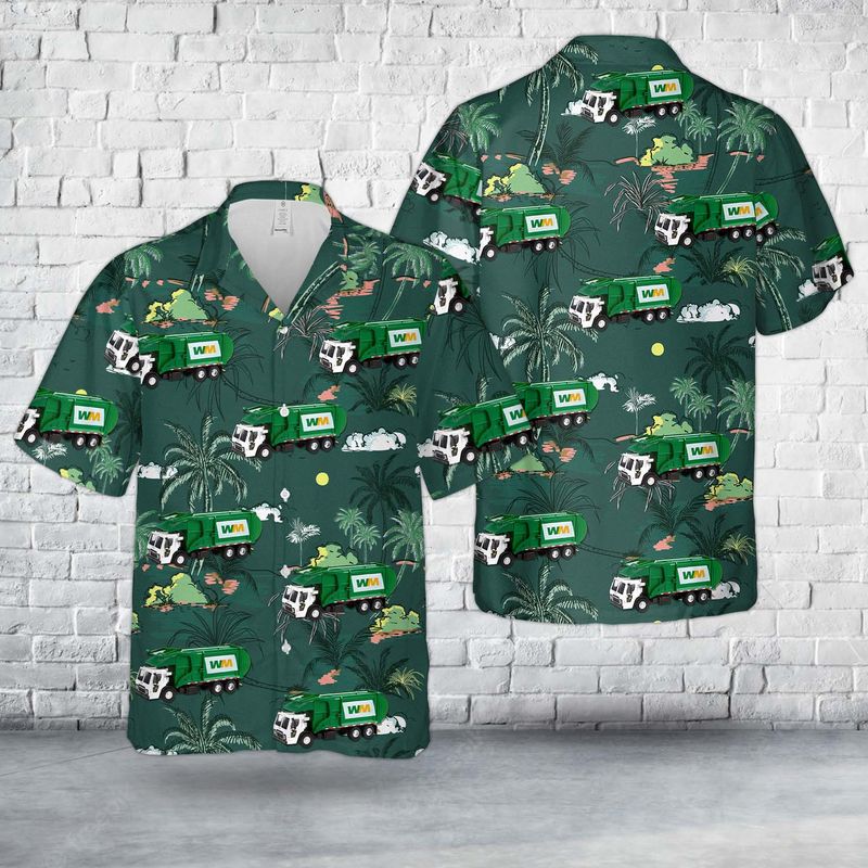 2020 Mack LR Refuse Truck - Waste Management Hawaiian Shirt