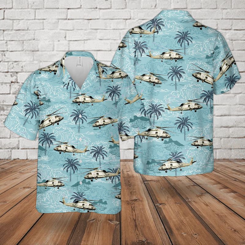 US Navy Sikorsky SH-60 Seahawk Hawaiian Shirt