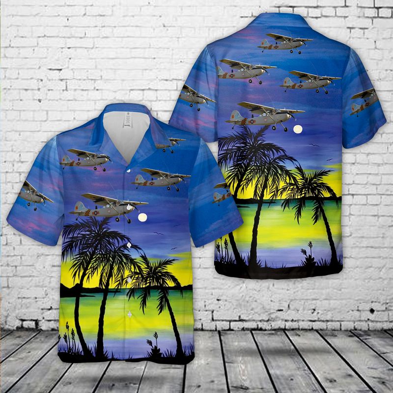 Cessna L-19 Bird Dog Hawaiian Shirt