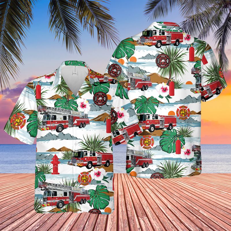 Virginia Beach Fire Department Hawaiian Shirt