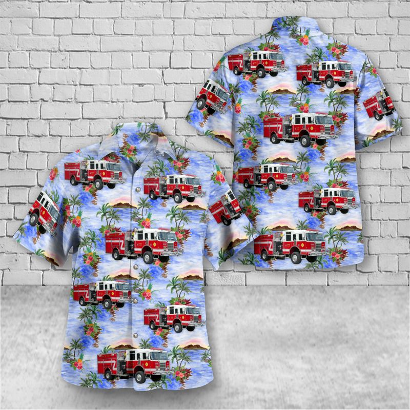 Kinzers Lancaster County Pennsylvania Kinzer Fire Department Hawaiian Shirt