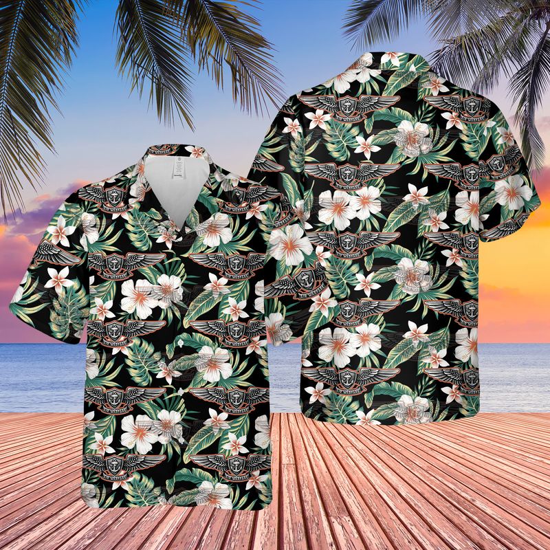 US Navy Enlisted Aviation Warfare Specialist Hawaiian Shirt