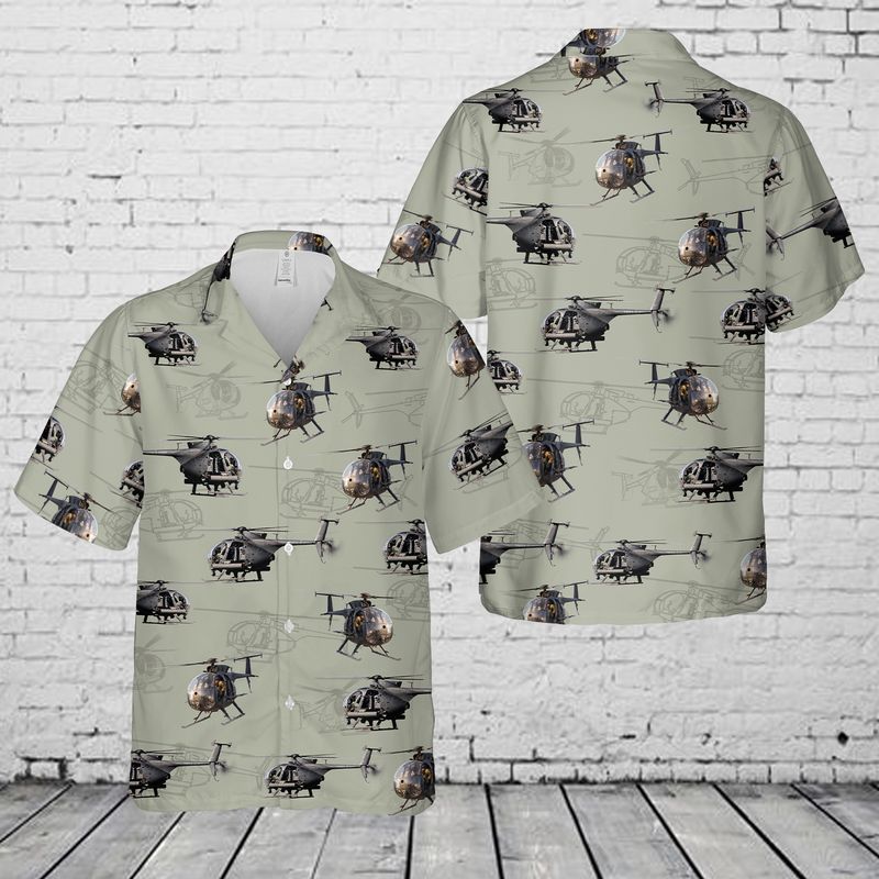 US Army Boeing MH-6M Little Bird Hawaiian Shirt