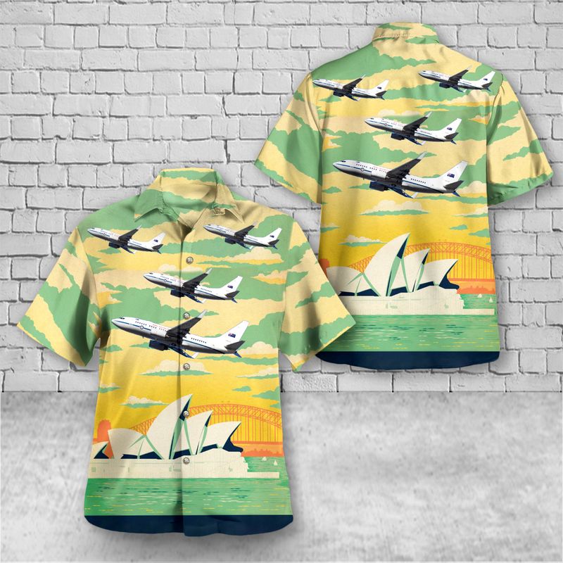 Royal Australian Air Force Boeing 737-7DF(BBJ) Hawaiian Shirt