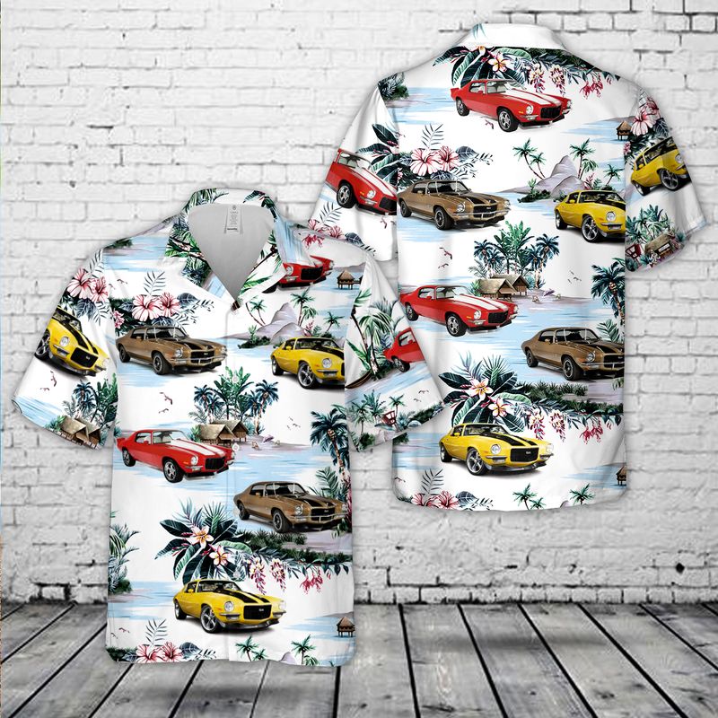 Camaro Ss 1970 Hawaiian Shirt