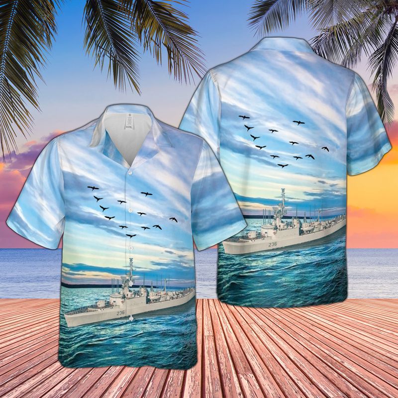 Royal Canadian Navy HMCS Gatineau (DDE 236) Hawaiian Shirt