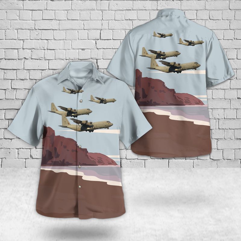Royal Australian Air Force No. 37 Squadron, No. 84 Wing, Lockheed C-130J Hercules Hawaiian Shirt