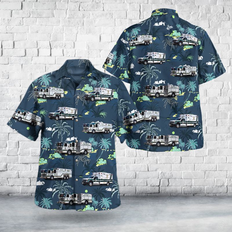 Woodbridge, Virginia, Company 10 - Dale City Volunteer Fire Department (Birchdale station) Hawaiian Shirt