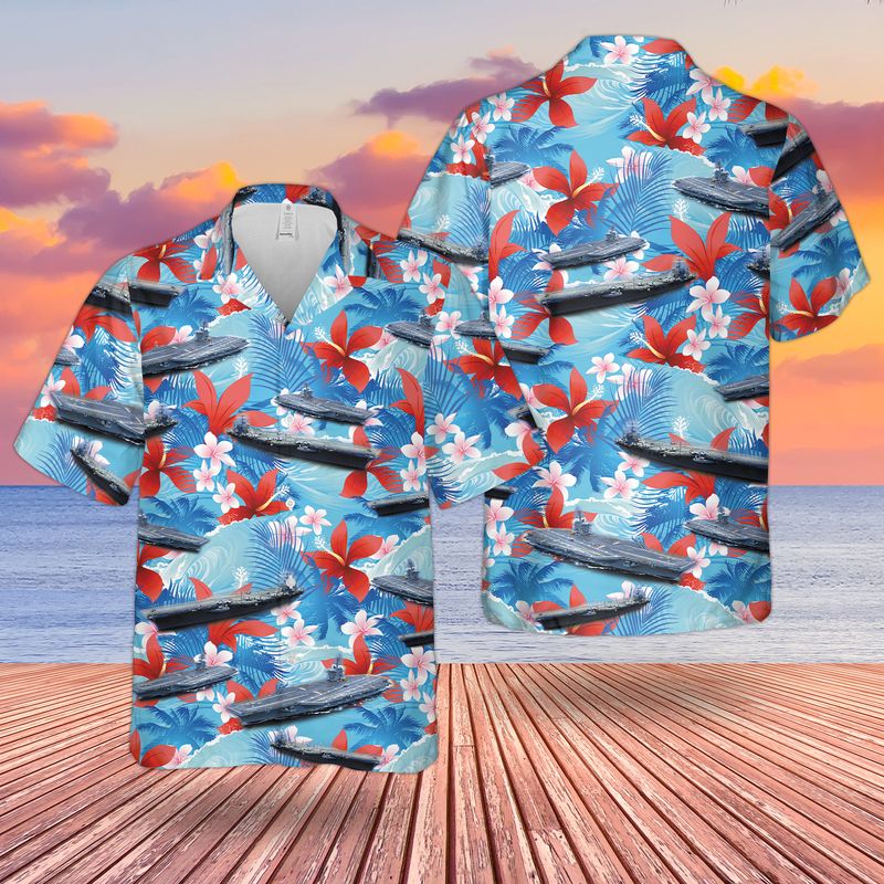 US Navy USS (CVN-72) Hawaiian Shirt