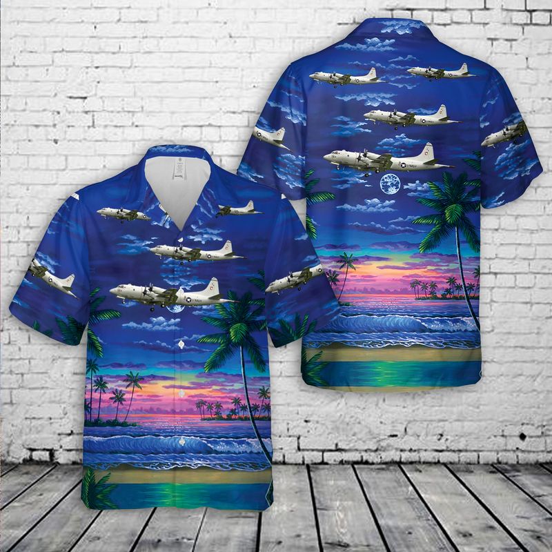 US Navy Lockheed P-3C Orion Of VP-47 Hawaiian Shirt