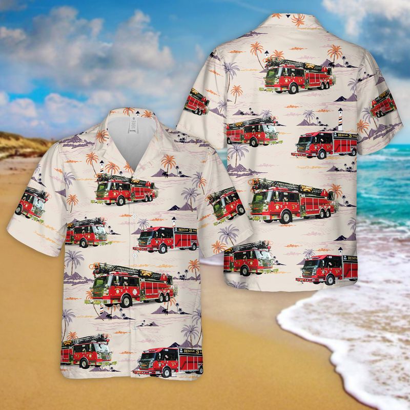 Solomons Volunteer Rescue Squad and Fire Department Hawaiian Shirt