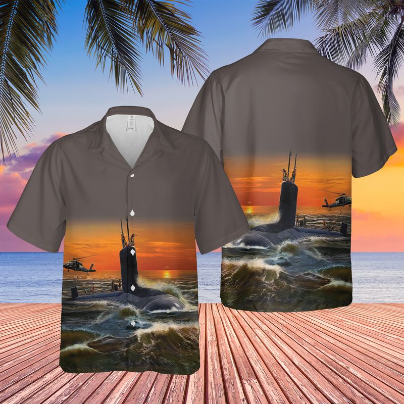 US Navy USS Texas (SSN-775) Hawaiian Shirt