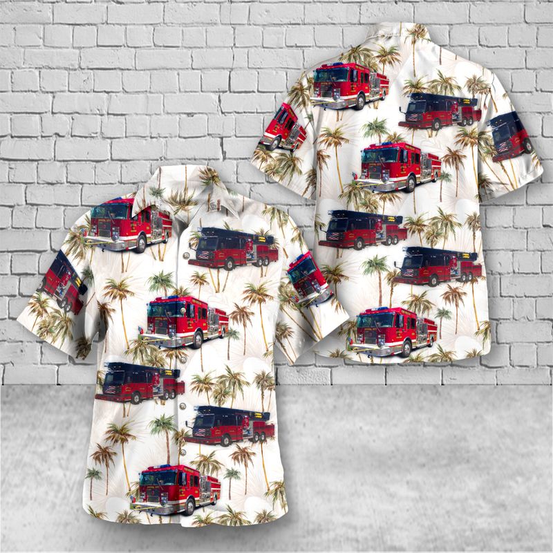 Crystal City Jefferson County Missouri Crystal City Fire Department Hawaiian Shirt