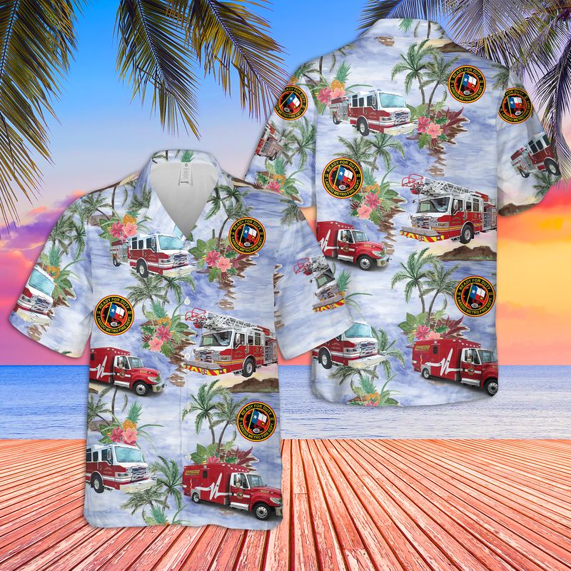 Texas Laredo Fire Department Hawaiian Shirt
