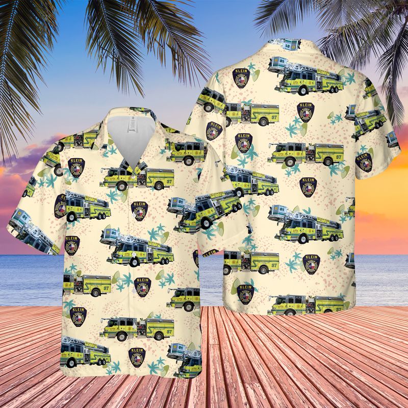 Texas Klein Volunteer Fire Department Hawaiian Shirt
