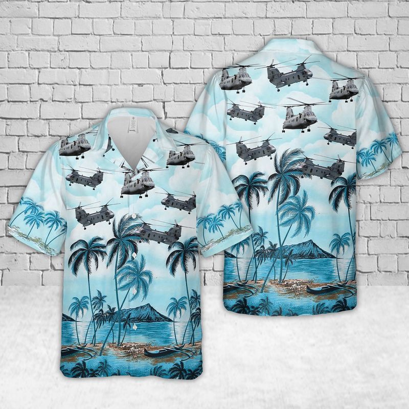 Boeing Vertol CH-46 Sea Knight Hawaiian Shirt
