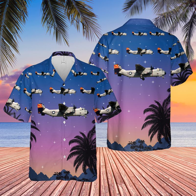 US Navy C-2A Greyhound VRC-40 Rawhides Hawaiian Shirt