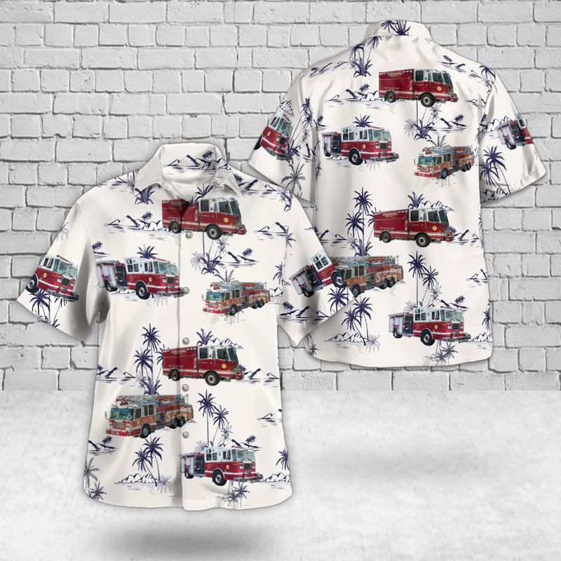 Bridgehampton Suffolk County New York Bridgehampton Volunteer Fire Department Hawaiian Shirt