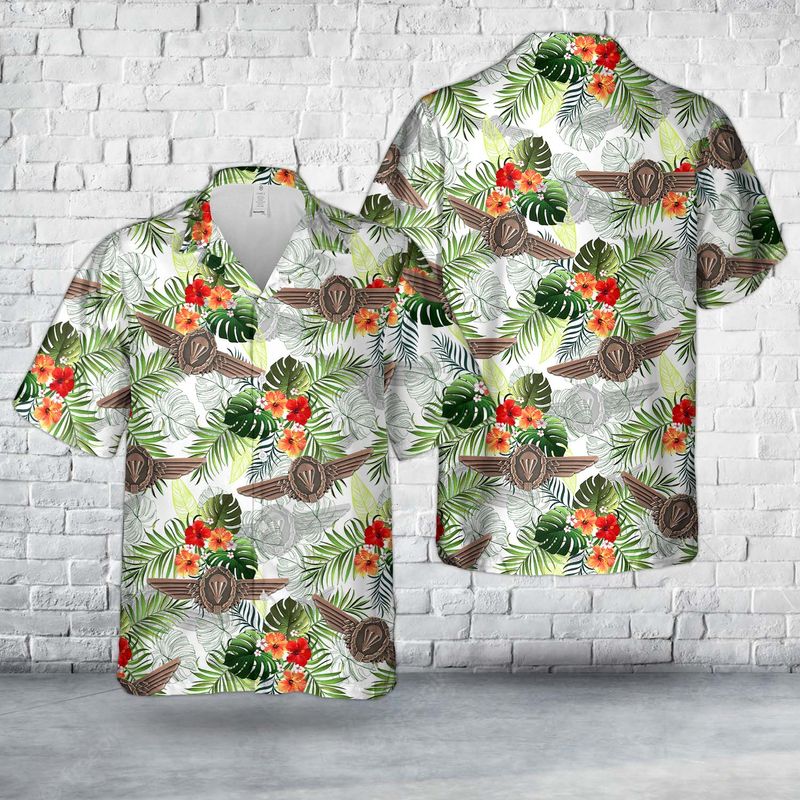 German Parachutist Foreign Jump Wings Hawaiian Shirt