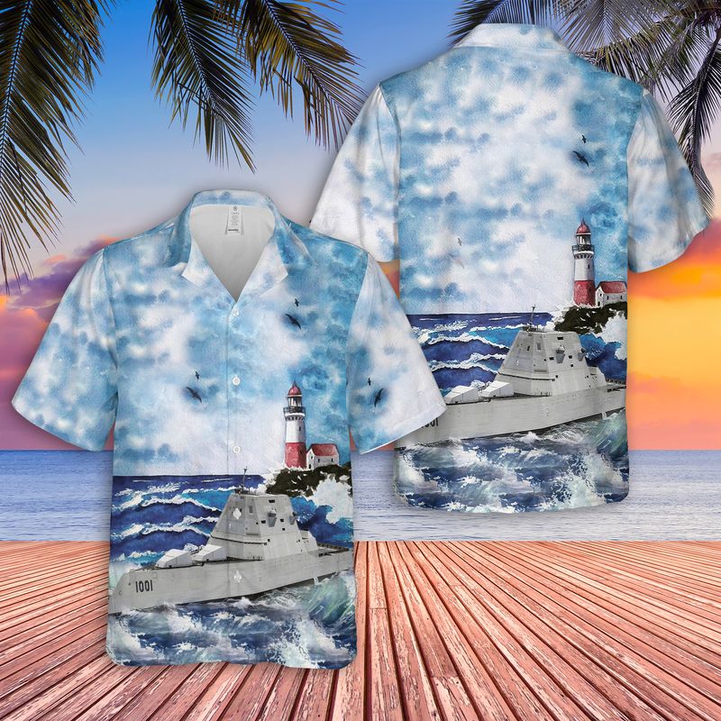 US Navy USS Michael Monsoor (DDG-1001) Hawaiian Shirt