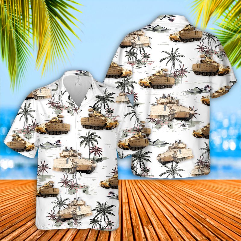 US Army M2A3 Bradley Hawaiian Shirt
