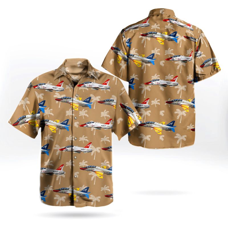 US Navy Historical Aircraft McDonnell Douglas T-45 Goshawk Hawaiian Shirt