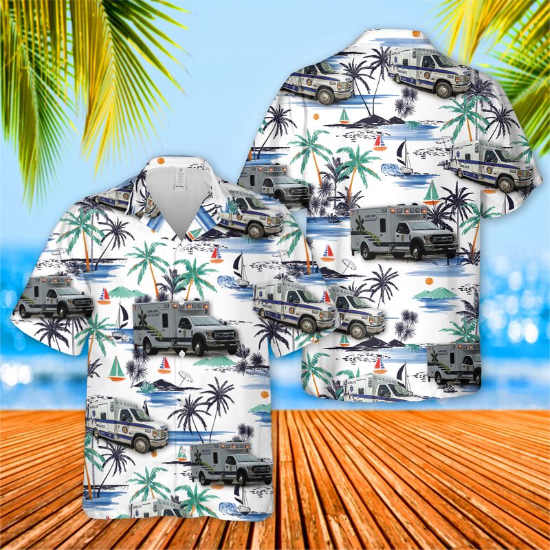 Caldwell County EMS Hawaiian Shirt