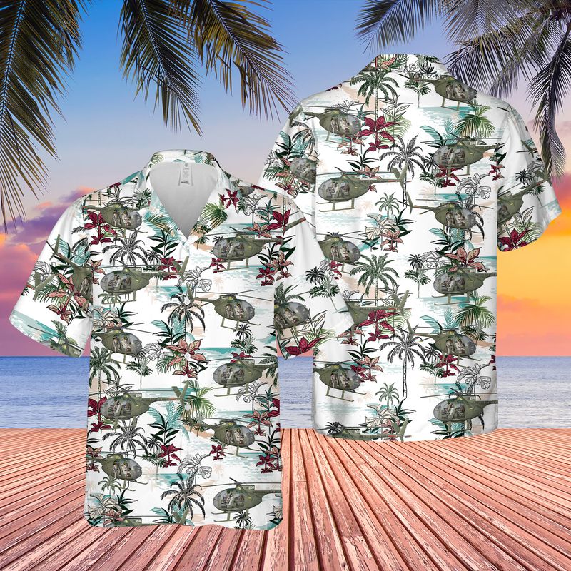 US Army Hughes OH-6 Cayuse Hawaiian Shirt
