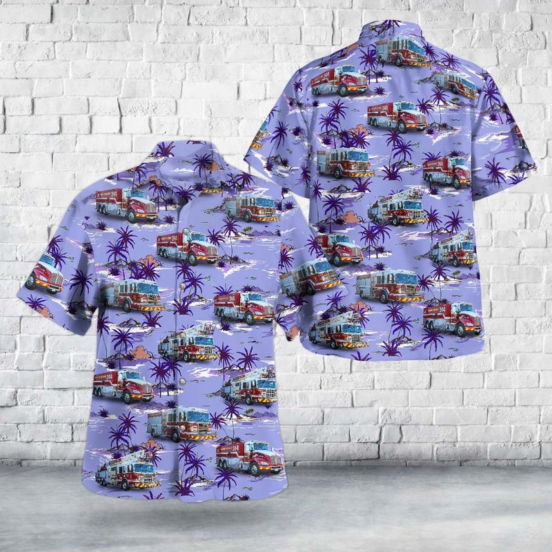 King City, Ontario, Canada, King Township Fire & Emergency Services Hawaiian Shirt