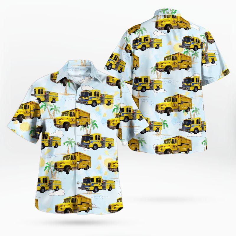 Las Vegas, Nevada, Clark County Fire Department Station 12 Resorts World Hawaiian Shirt