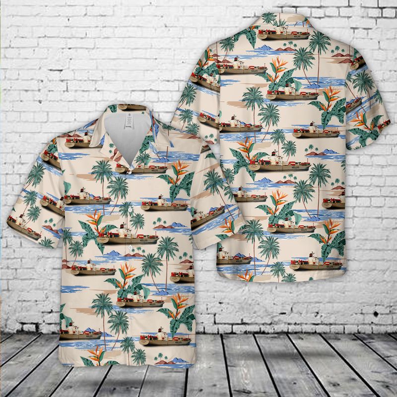 Nedlloyd Clarence Container Ship Hawaiian Shirt