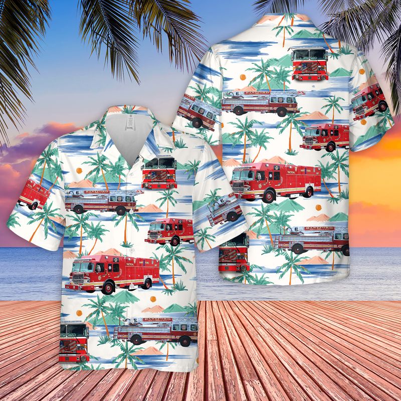 City of Hartford Fire Department Hawaiian Shirt