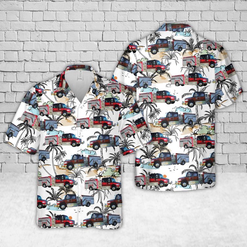 Bay County Fire Rescue Hawaiian Shirt