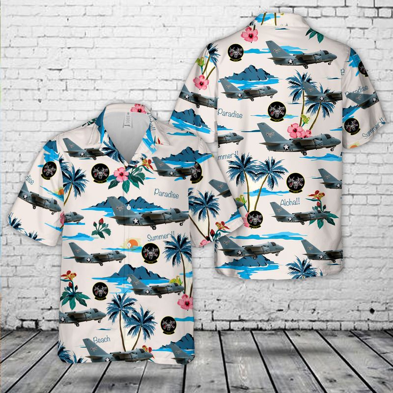 US Navy S-3B Of VX-30 "Bloodhounds" Hawaiian Shirt
