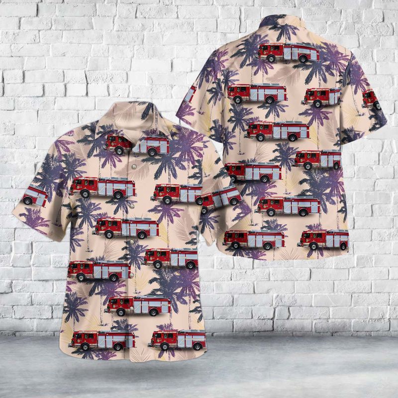 Markham, Canada, Markham Fire & Emergency Services - Fire Engine 931 Hawaiian Shirt