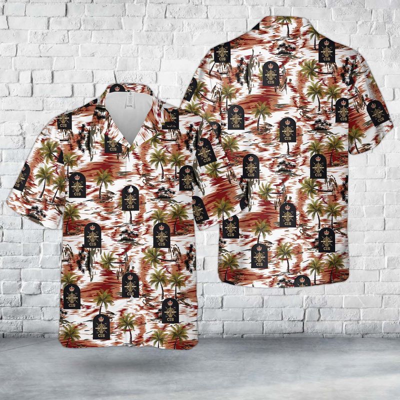 Royal Navy Weapon Engineering Branch Communication and Information Systems (CIS) Petty Officer Hawaiian Shirt