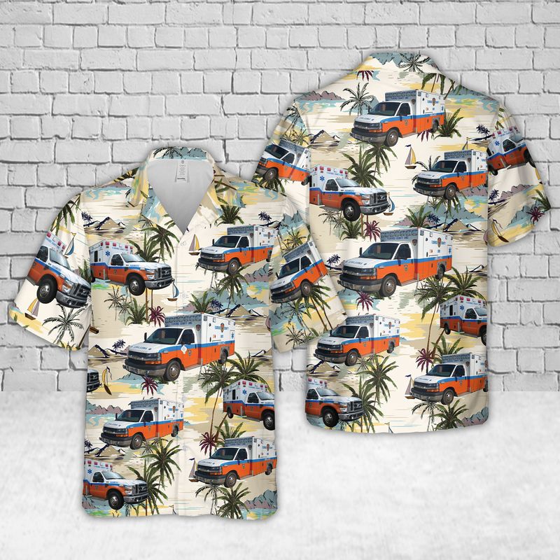South Carolina Florence County EMS Hawaiian Shirt