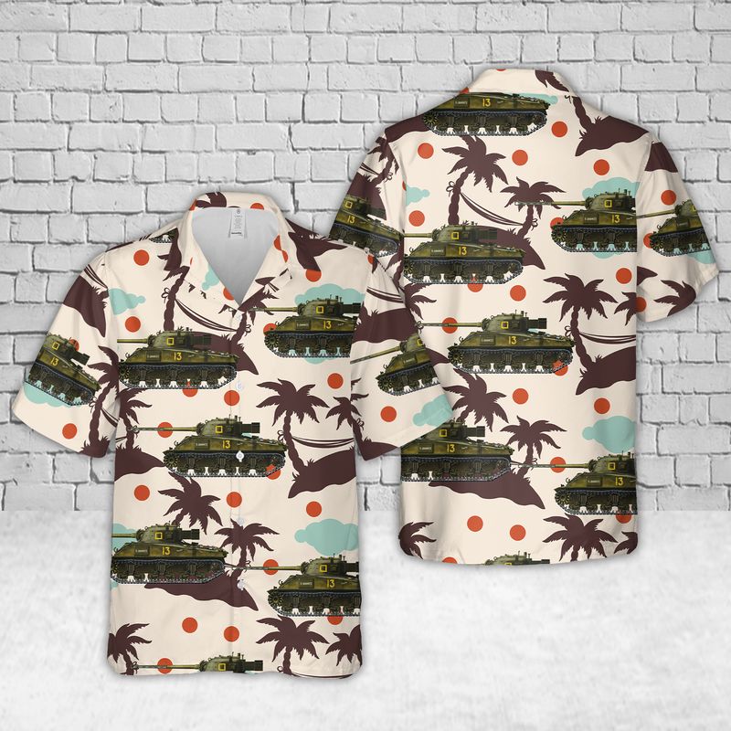 New Zealand Army Firefly Tank Hawaiian Shirt