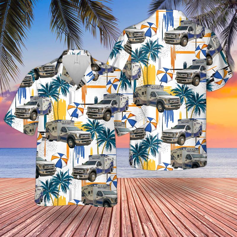Kentucky Shelby County EMS Hawaiian Shirt