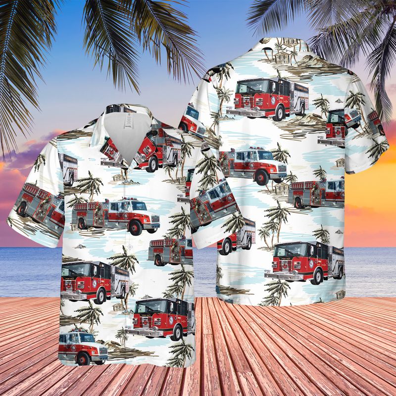 Canada Lunenburg and District Fire Department Hawaiian Shirt