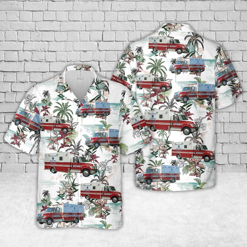 James City County Fire and EMS Hawaiian Shirt