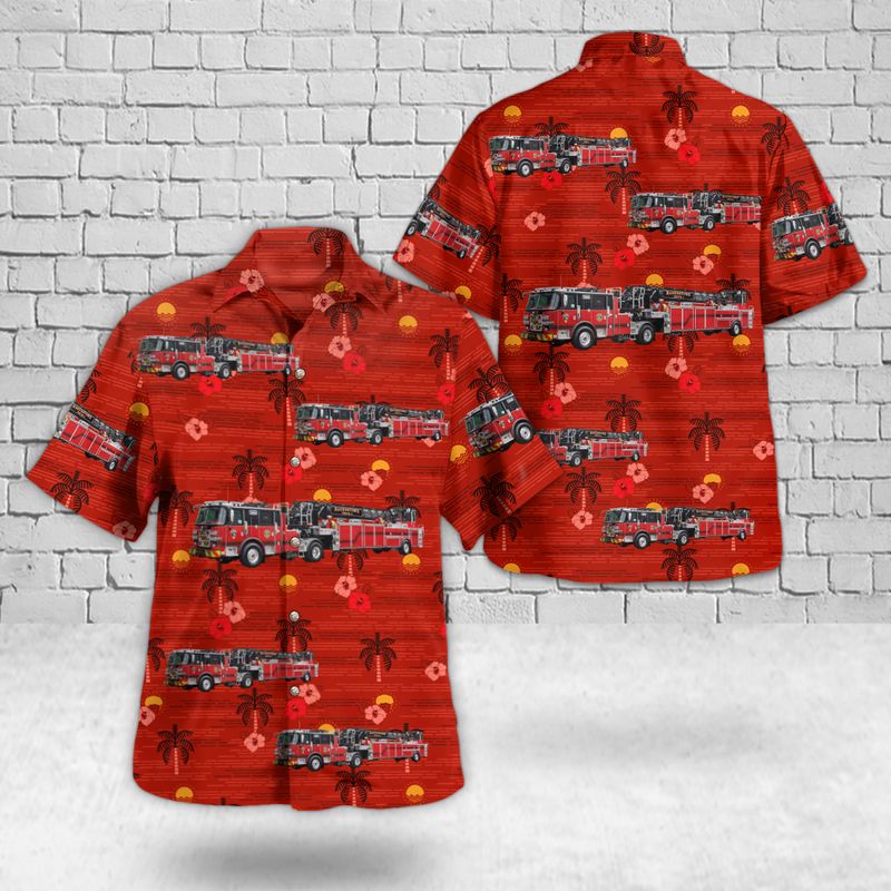 Hagerstown, Maryland, Hagerstown Fire Department Christmas Hawaiian Shirt