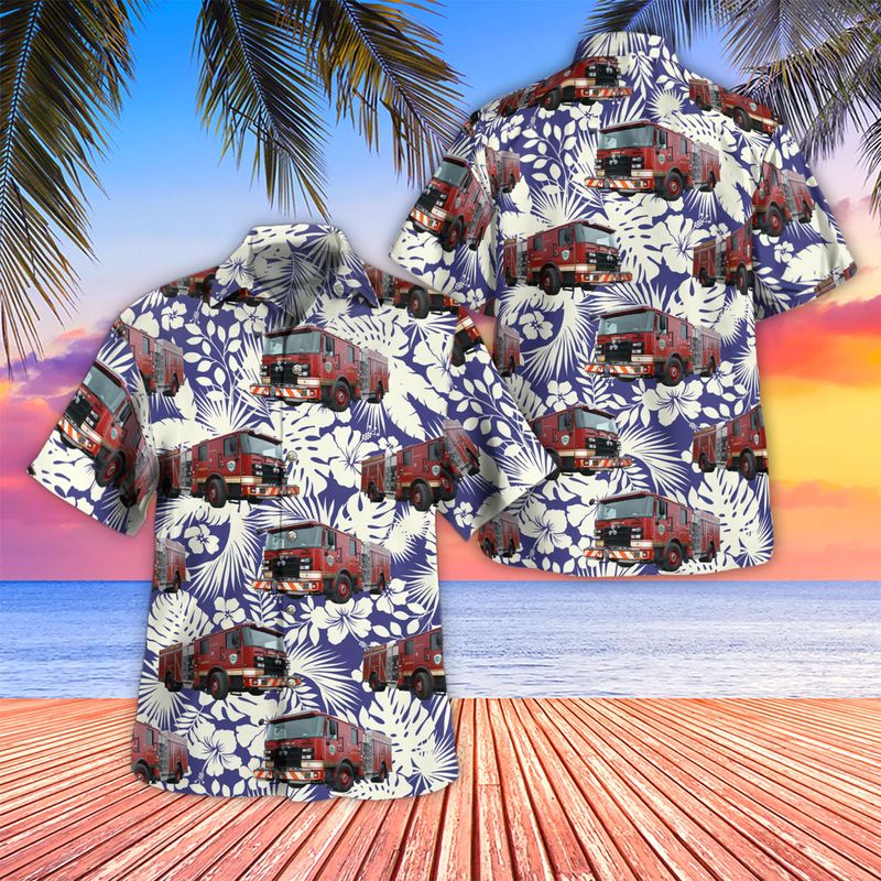 Corning Fire Department, New York Hawaiian Shirt
