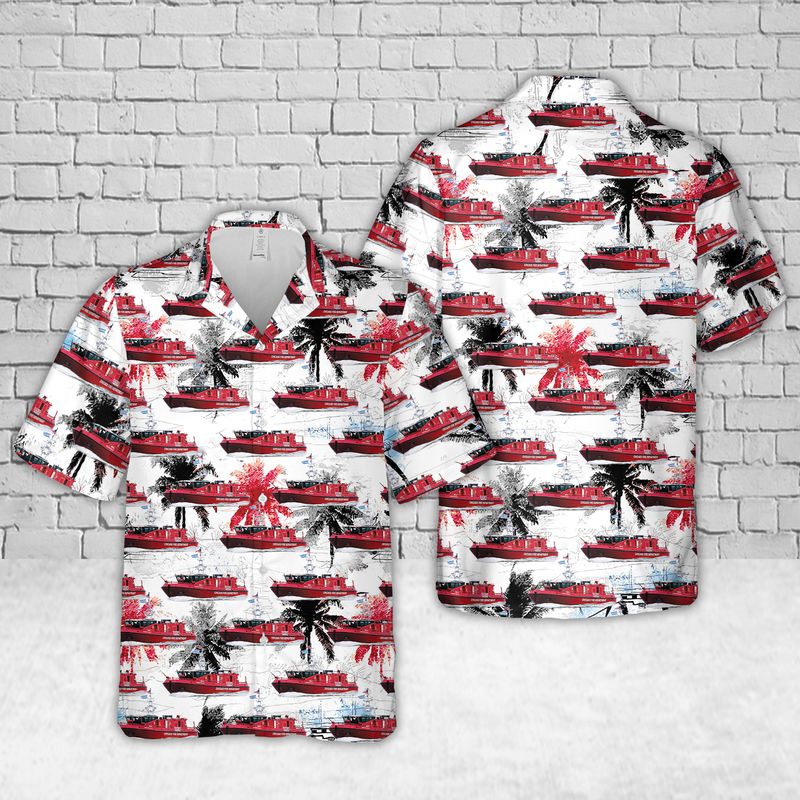 Christopher Wheatley Fireboat Chicago Fire Department Hawaiian Shirt