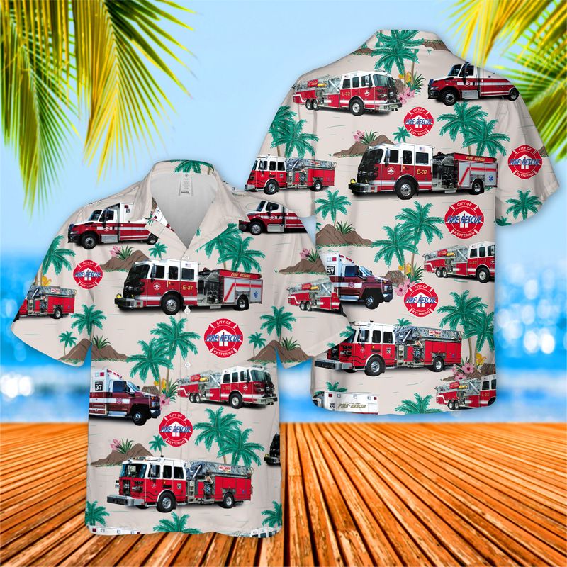 Kettering Fire Department Hawaiian Shirt