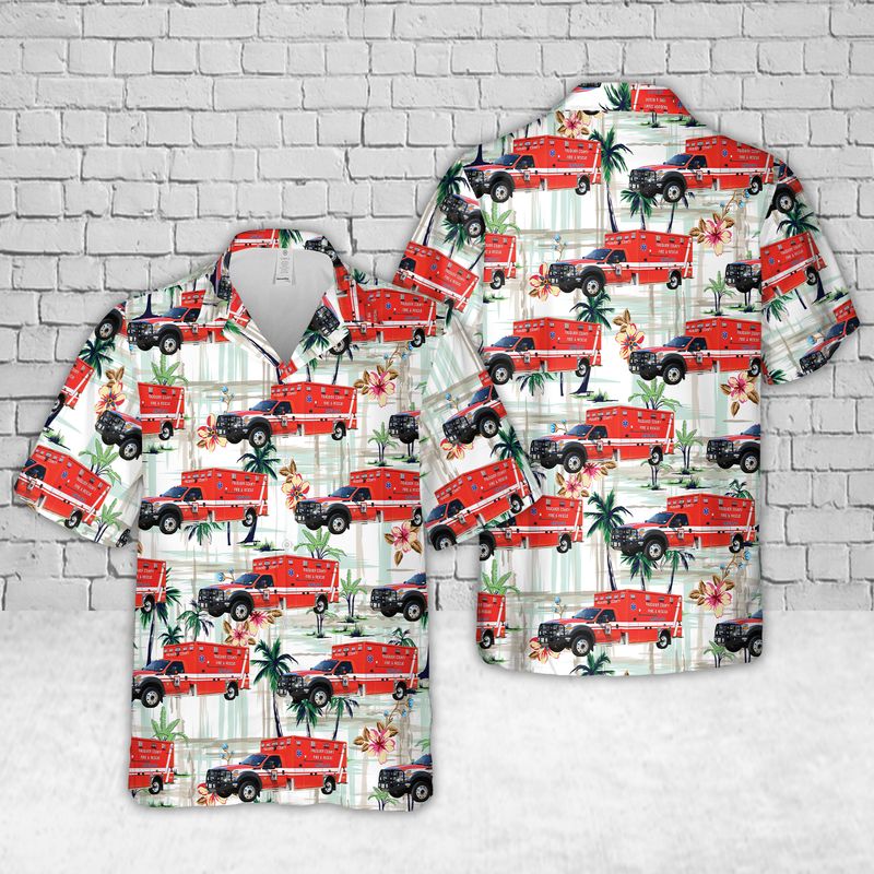Virginia Fauquier County EMS Hawaiian Shirt
